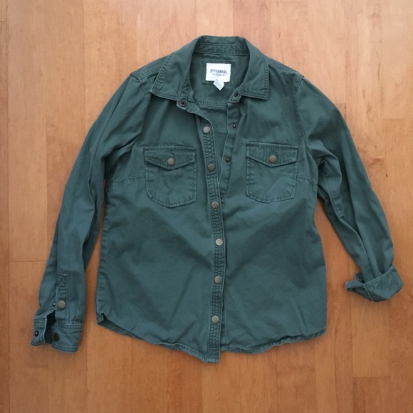 Forever 21 Los Angeles Ca. Green Shirt - Picture 1 of 4